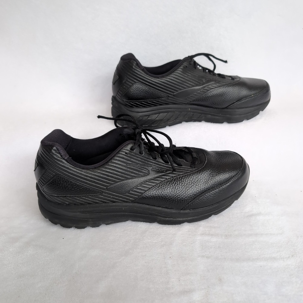 Brooks Addiction Walker 2 Mens 13 Extra Wide 4E Black Leather Walking Shoes